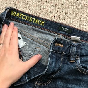 J. crew matchstick jeans